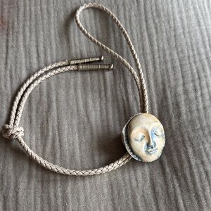 Handcrafted Moon Face Bolo Tie